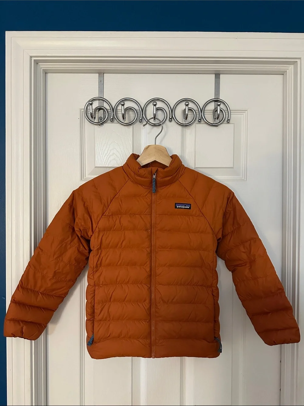 Patagonia Kids Orange Puffer Jacket